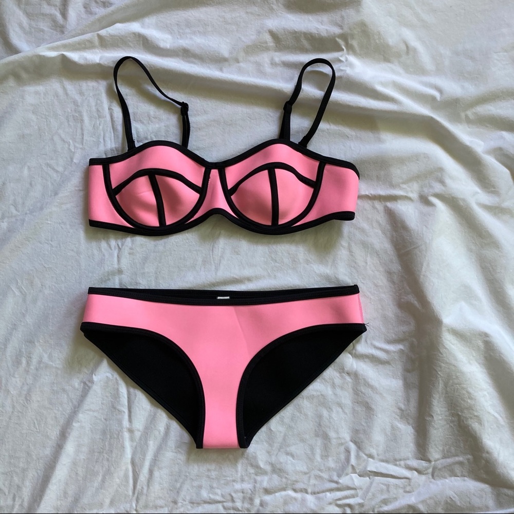pink triangl bikini